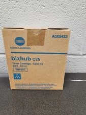 Konica Minolta TNP27C A0X5433 Cyan Toner Cartridge Genuine OEM Original