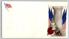 Civil War Patriotic Cover Mourning Woman Grave Flags Union Illustrated Envelope