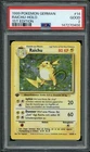Raichu 1st Edition Base Set 14/102 Holo Rare GERMAN Pokemon Card PSA 2
