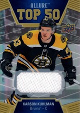 2019-20 Upper Deck Allure Top 50 Jerseys #T5035 Karson Kuhlman C Jersey - HKY