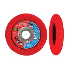 Diablo DCC045040N01F 40 Grit Steel Demon Corner-Edge Flap Disc 4-1/2 Dia. in.