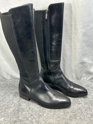 Paul Green Vario Boots Womens Tall Leather Full Zip Size 36, US 6 AUS 3.5 EUC