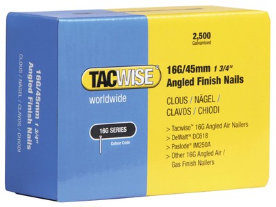 Tacwise 16G abgewinkelte Finish Nägel 32 mm für DC618K (Pack 2500)