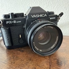Yashica FX-3 Super 2000 35mm Camera w/ Yashica ML 50mm f/1.9 Lens  Made in Japan