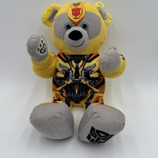 Build-A-Bear Transformers Bumblebee Bear Plush Stuffed Animal 17" 2016 Hasbro