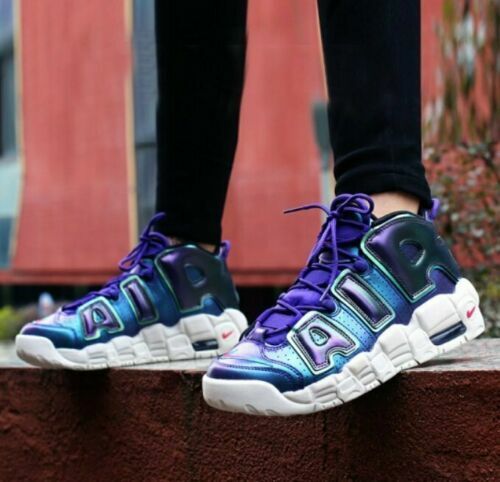 Nike Air more Uptempo SE (GS) Iridescent Purple 922845 500 Sz 7Y=Women SZ 8.5 | eBay