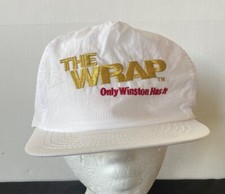 Vintage Winston Cigarettes White Snapback Adjustable Nylon Hat THE WRAP