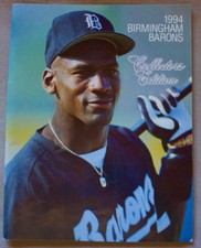 MICHAEL JORDAN BASEBALL 1994 BIRMINGHAM BARONS 88 pg PROGRAM BOOK +
