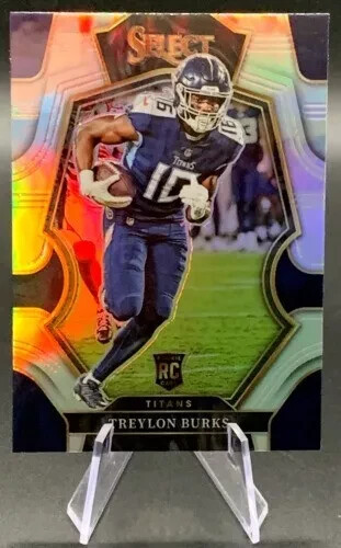 2022 Treylon Burks RC #195 Panini Select Football Silver Prizm Premier Level