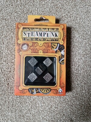 Q Workshop Steampunk D6 Metall Würfel