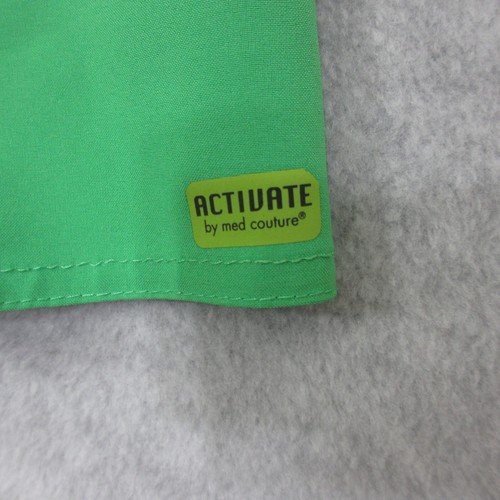 Med Couture Activate Women's Scrub Top Size Small Green Short Sleeve Stretch - Picture 3 of 6