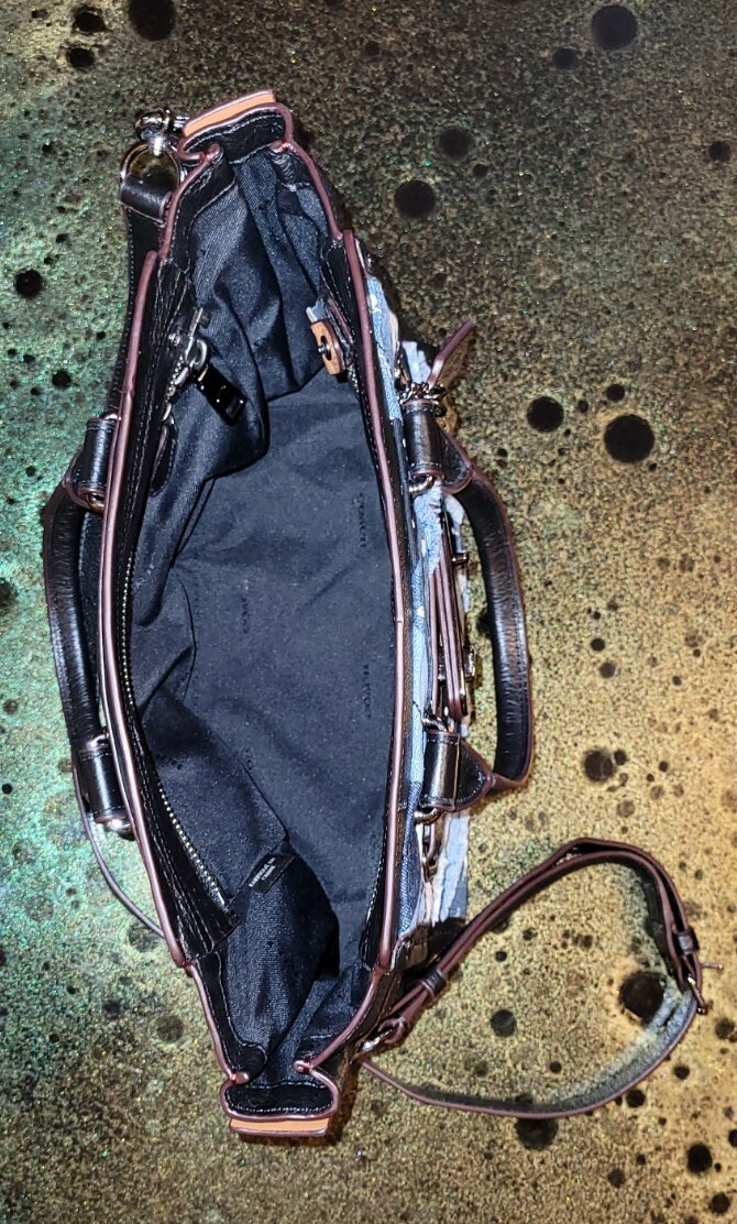 COACH SWAGGER PATCHWORK CARRYALL MULTI-COLOR SATC… - image 7