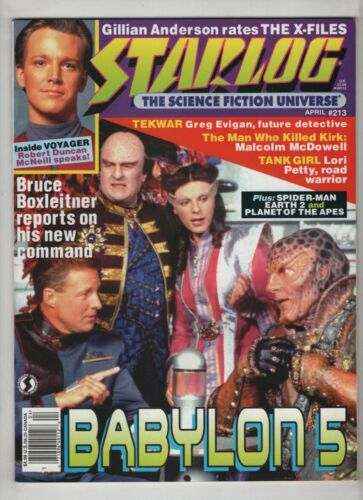Starlog Mag Babylon 5 Bruce Boxleitner Robert Duncan April 1995 #213 111020nonr - Afbeelding 1 van 1
