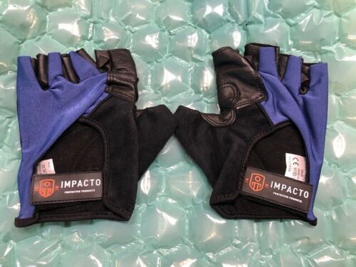 NEW IMPACTO Gel Hand Protection ANTI-IMPACT Open Fingertip Work Gloves Medium - Picture 1 of 3