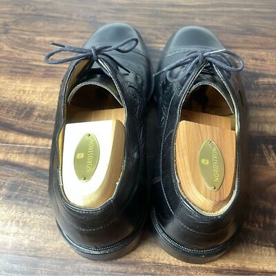 Johnston & Murphy Oxford Lace Up Black Deerskin Leather Shoe  display picture 2