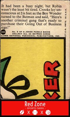 1966 Topps Batman Series A (Red Bat Logo) - #28A Victorious Duo VG