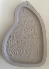 Easter Bunny Longaberger Pottery Cookie/Craft Mold 1997 Made In USA