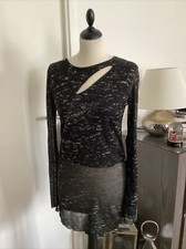 Tee-shirt robe MAJE taille 2 36/38 gris bon état 