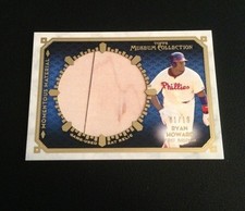 2014 TOPPS MUSEUM COLLECTION RYAN HOWARD GOLD MOMENTOUS MATERIAL JUMBO BAT 1/10