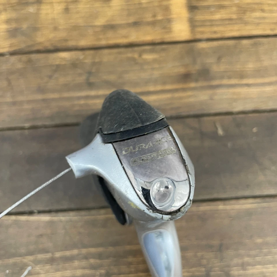 Vintage Shimano Dura Ace  Shifter 2s Speed ST-7700 Shift Lever Double WEAR - Image 2 of 4