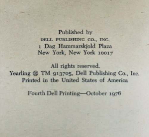 Vintage 1976 A Little Princess Dell Yearling Paperback Book - Foto 4 di 12