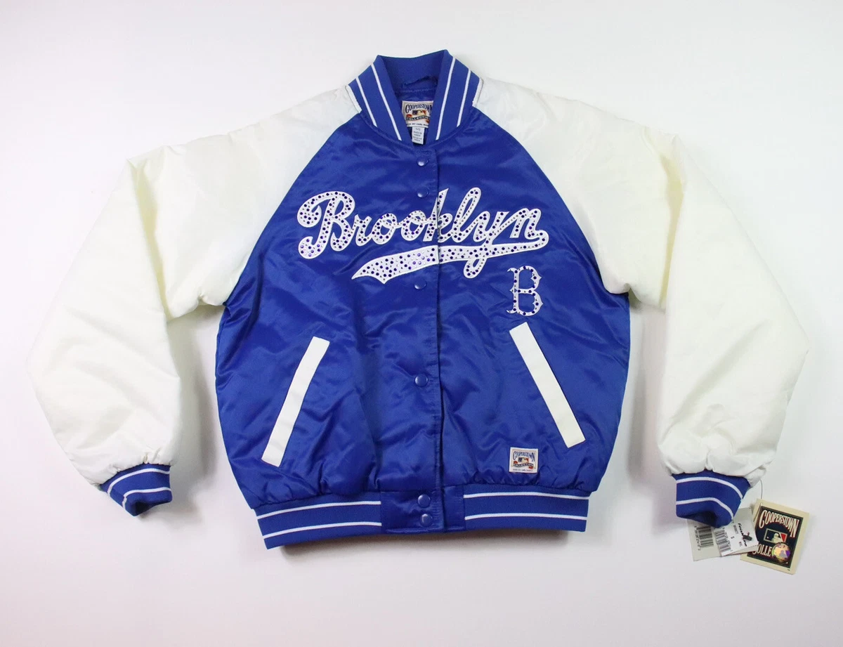 Brooklyn Dodgers Womens Bomber Jacket Small Baseball Cooperstown Collection  S