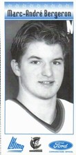 Marc-Andre Bergeron 2000 QMJHL All-Star Game Program Insert