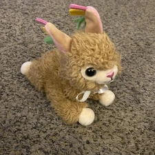 Frankford Baby Llama Alpaca with Multicolored Ears Stuffed Animal Plush 8"