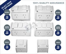 Weatherproof Power Point Outlet Socket Waterproof Outdoor External GPO