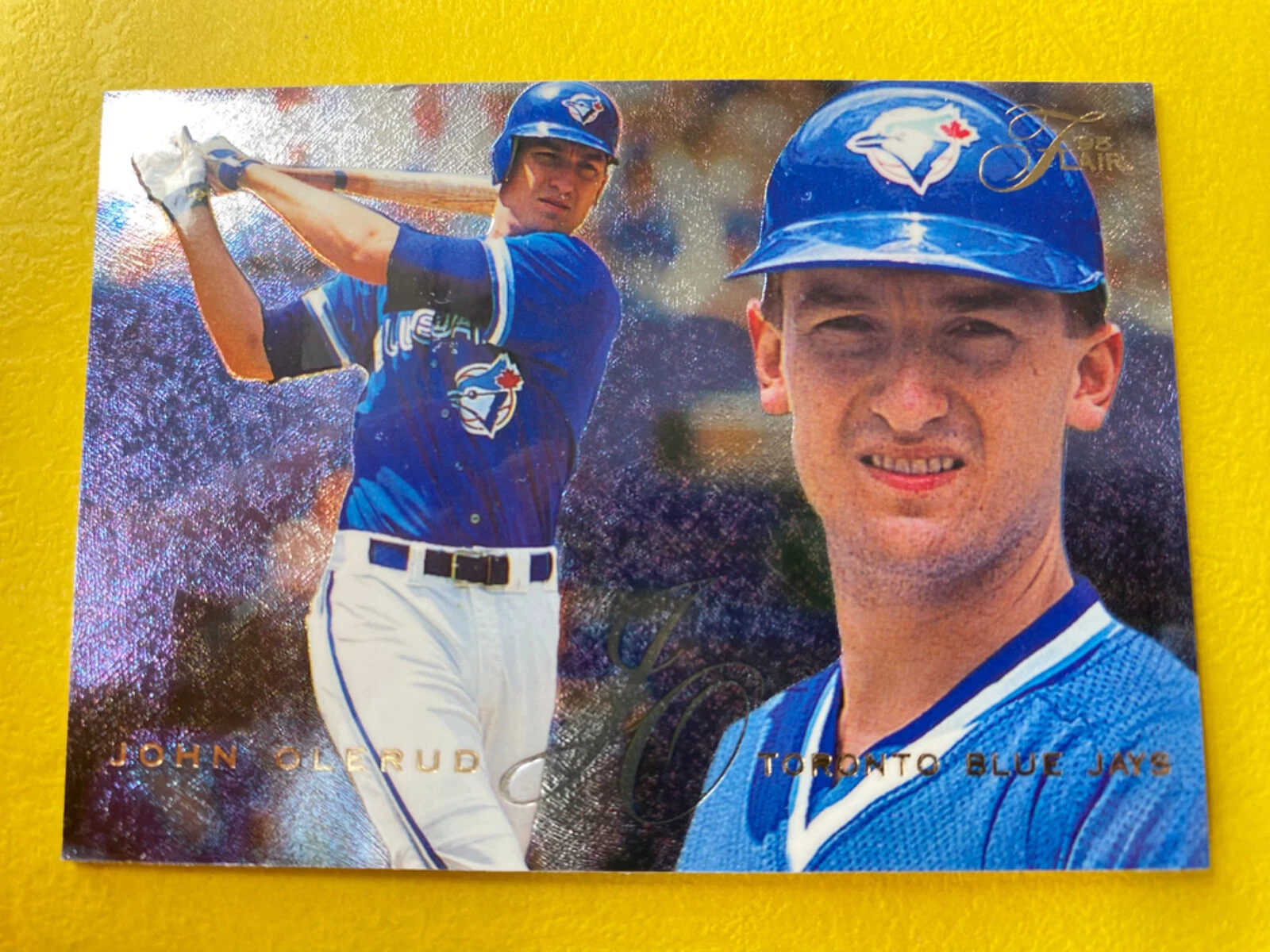 John Olerud : 1995 Flair Baseball Card #100 : Toronto Blue Jays
