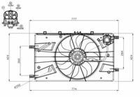 NRF LüFter, MotorküHlung FüR Opel Astra J,Cascada,Insignia,Zafira