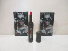 BENEFIT BEYOND SEXY LIPSTICK & LINER IN ONE REVIVED-UP RED 0.02 OZ NWB 2 PC LOT