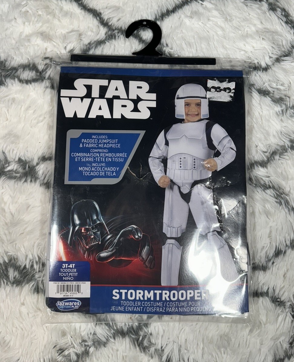 STAR WARS Stormtrooper Padded Jumpsuit Headpiece Costume Toddler