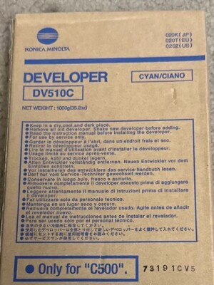 Konica Minolta Bizhub Pro C500 CYAN Developer DV510C 0202