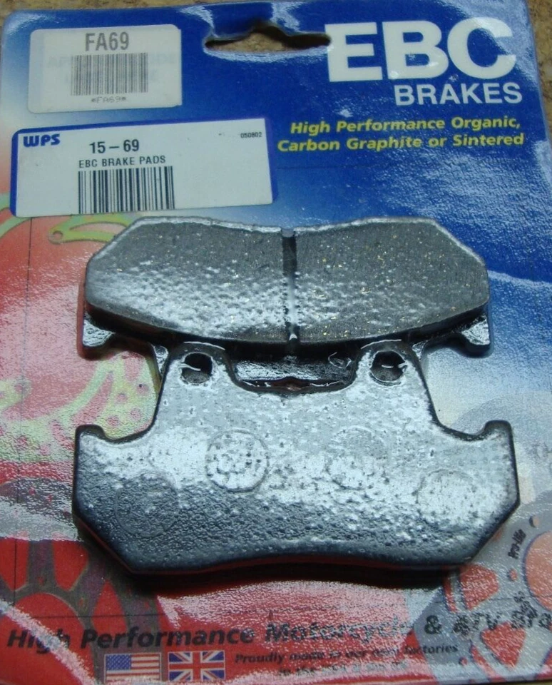 EBC CARBON BRAKE PADS HONDA MAGNA GOLDWING NIGHTHAWK SABRE 700 ASCOT INTERCEPTOR - Image 2 of 4
