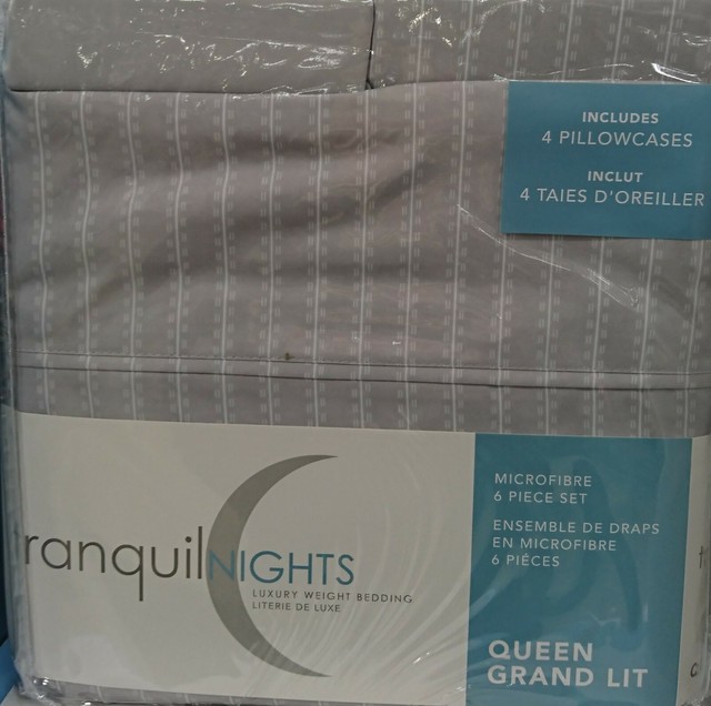 Tranquil Nights Queen Sheet Set with Microfiber-Luxury ...
