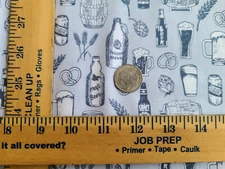  2 yards, Dear Stella, Chop It Like Its Hot, Craft Brew, Beer Pretzel Fabric