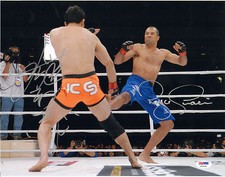 KAZUSHI SAKURABA ROYCE GRACIE SIGNED AUTO'D 11X14 PHOTO PSA/DNA COA PRIDE UFC B 