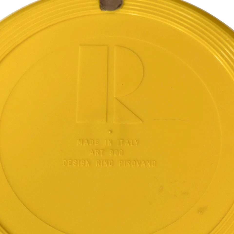 Organizador de escritorio vintage amarillo Rino Pirovano REXITE 900 MULTIPLOR Italia MCM Foto 3 de 4