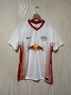 RED BULL LEIPZIG 2020 2021 HOME FOOTBALL SHIRT SOCCER JERSEY NIKE  CD4246-101 szM
