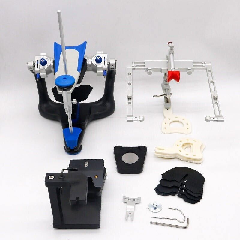 Dental Lab Fully Adjustable Articulator & Facebow Kit Fit Amann