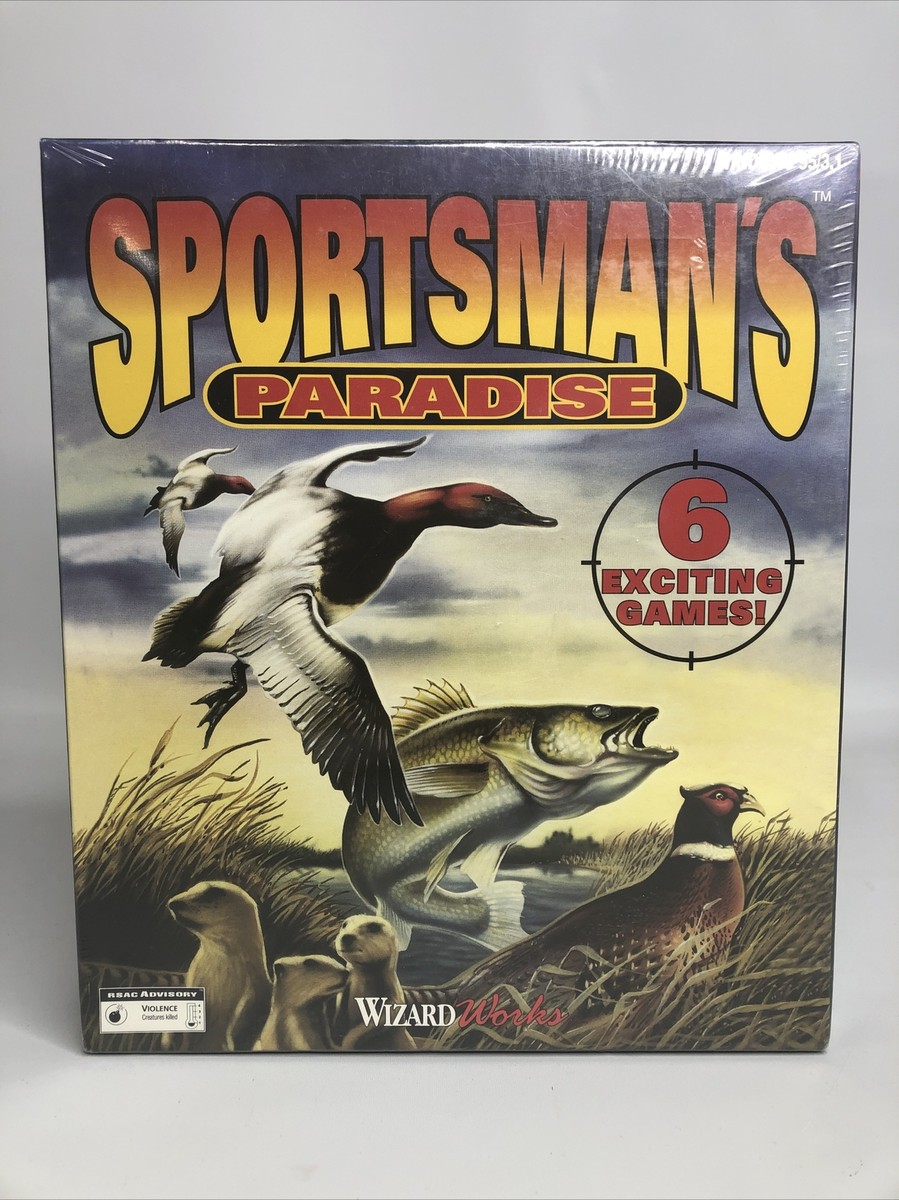Sportsman's Paradise PC Windows 95 Wizard Works 6 Games New