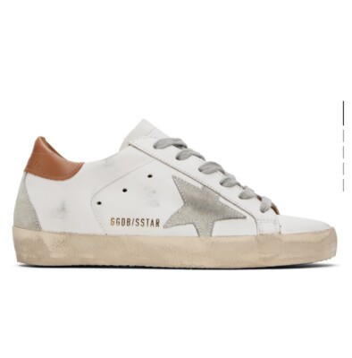 【SALE】 Golden  SuperStar スニーカー40 Golden Goose Men Superstar Sneaker White, Brown NIB Auth Size 40