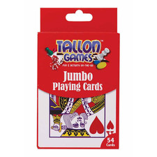 Jumbo Playing Cards 85x123mm Large Fun Game Adults Kids Children 54 Cards 286gsm