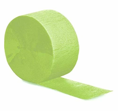 Creative Converting CREPE 81' Streamer, Fresh Lime - Image 2 of 2