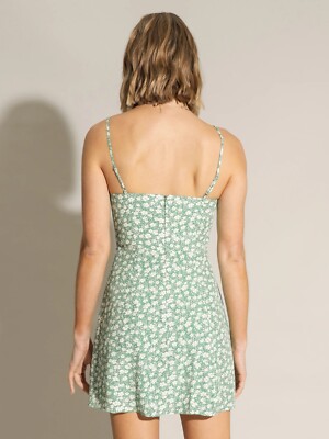 lulu and rose green dress & Lottie Mini in Ensenada – Size S preloved & white floral DRESS50