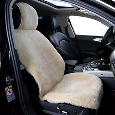 Sheepskin Seat Cover Extra Dense Pelt Genuine Comfortable Soft Natural Pure W...