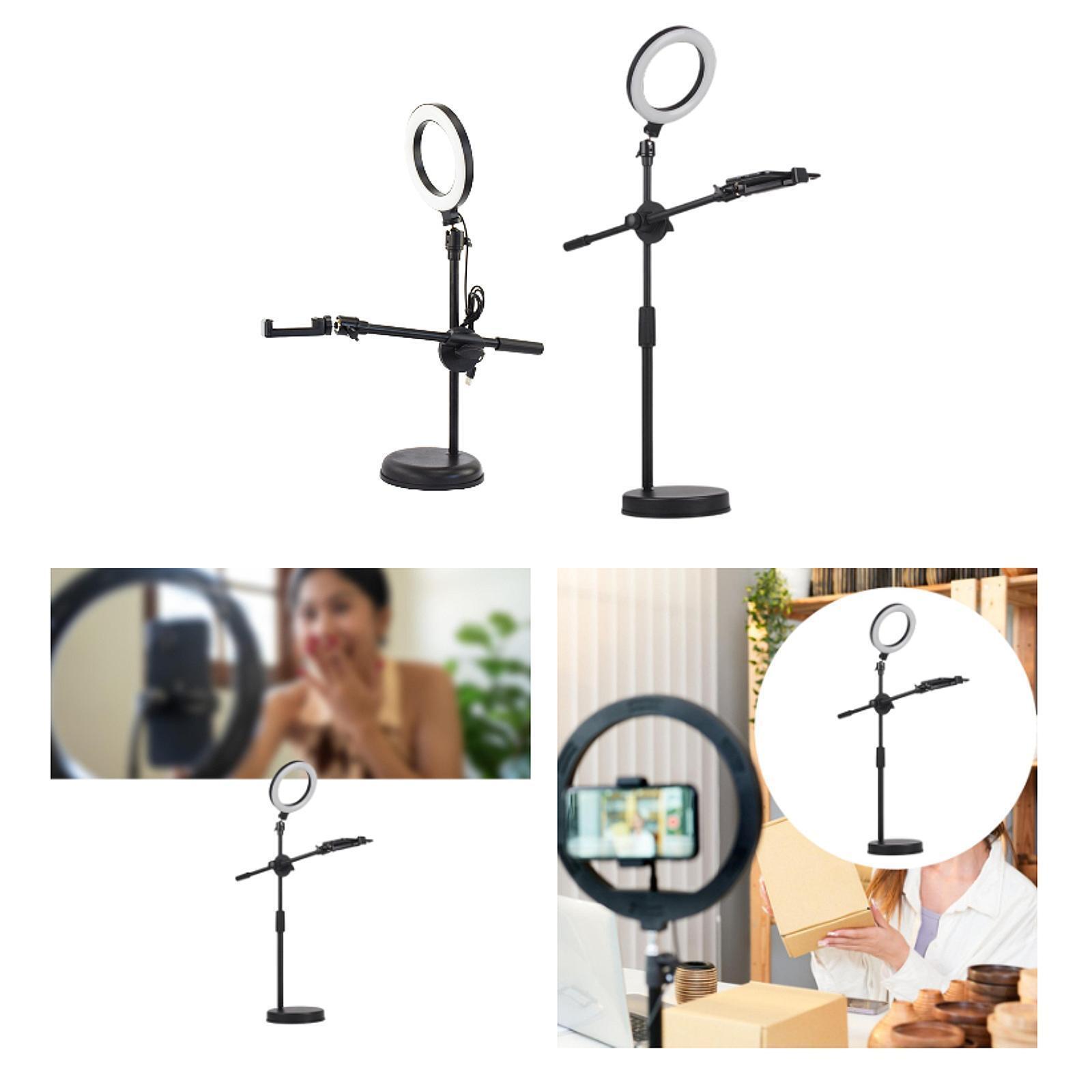 Ring Light for Desk with Stand Metal for Cooking Video Recording Crafting-image