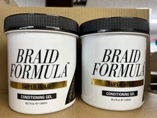 2 Pcs EBIN LOCK’N POMADE BRAID Super FORMULA 35.2Oz .Free Parting ￼comb Included