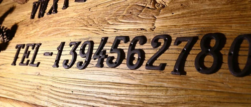 Halloween Cast Wrought Iron Black Antique House Door Alphabet Letters & Numbers - Picture 3 of 42